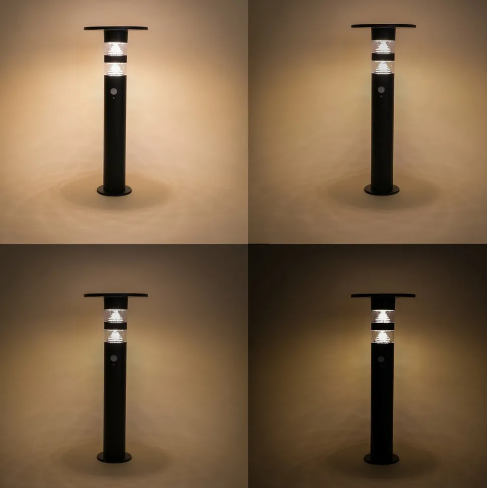 ESOTEC - Esotec solar extérieur pir lampe sur pied casoli 55 cm noir ip44 résistant aux intempéries 102747