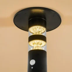 ESOTEC - Esotec solar extérieur pir lampe sur pied casoli 55 cm noir ip44 résistant aux intempéries 102747
