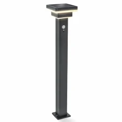 ESOTEC - Esotec solar lampe sur pied lucca 86 cm avec capteur pir noir ip44 outdoor 102763