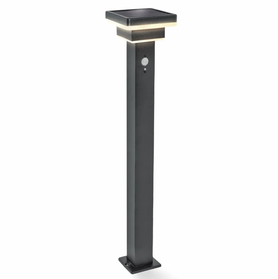 ESOTEC - Esotec solar lampe sur pied lucca 86 cm avec capteur pir noir ip44 outdoor 102763