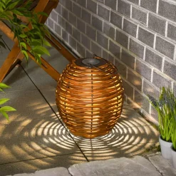 ESOTEC - Esotec solar lampe en rotin victoria 30, usb, fonction cct, poly rotin, 102278