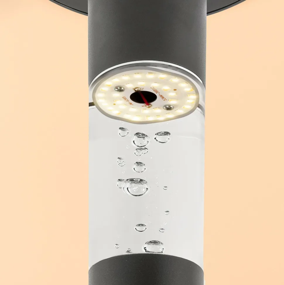 ESOTEC - Esotec solar lampe sur socle à détecteur biella 60cm noire ip44 résistante aux intempéries 102756