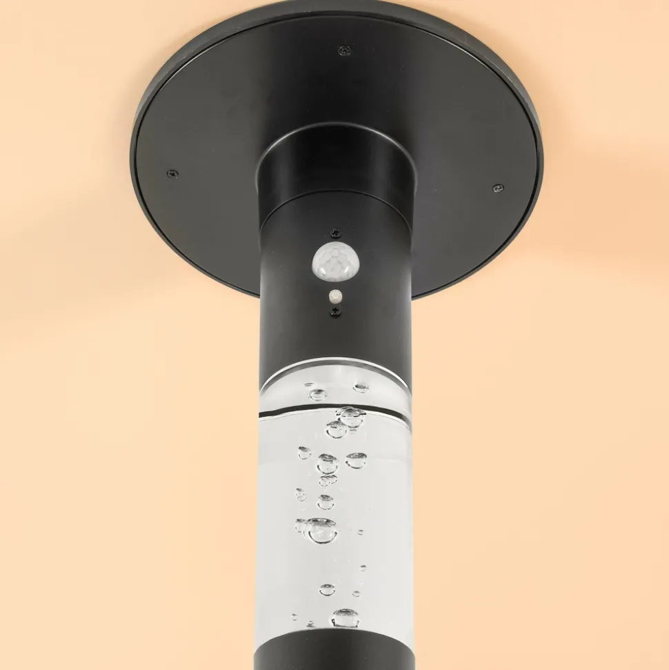 ESOTEC - Esotec solar lampe sur socle à détecteur biella 60cm noire ip44 résistante aux intempéries 102756