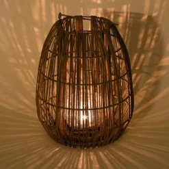 ESOTEC - Esotec solar lampe en rotin isabella 28 crackle verre brisé boule style boho 102281