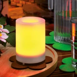 ESOTEC - Esotec solar led bougie mila 7,5x10cm lumière vacillante effet vacillant outdoor 102231