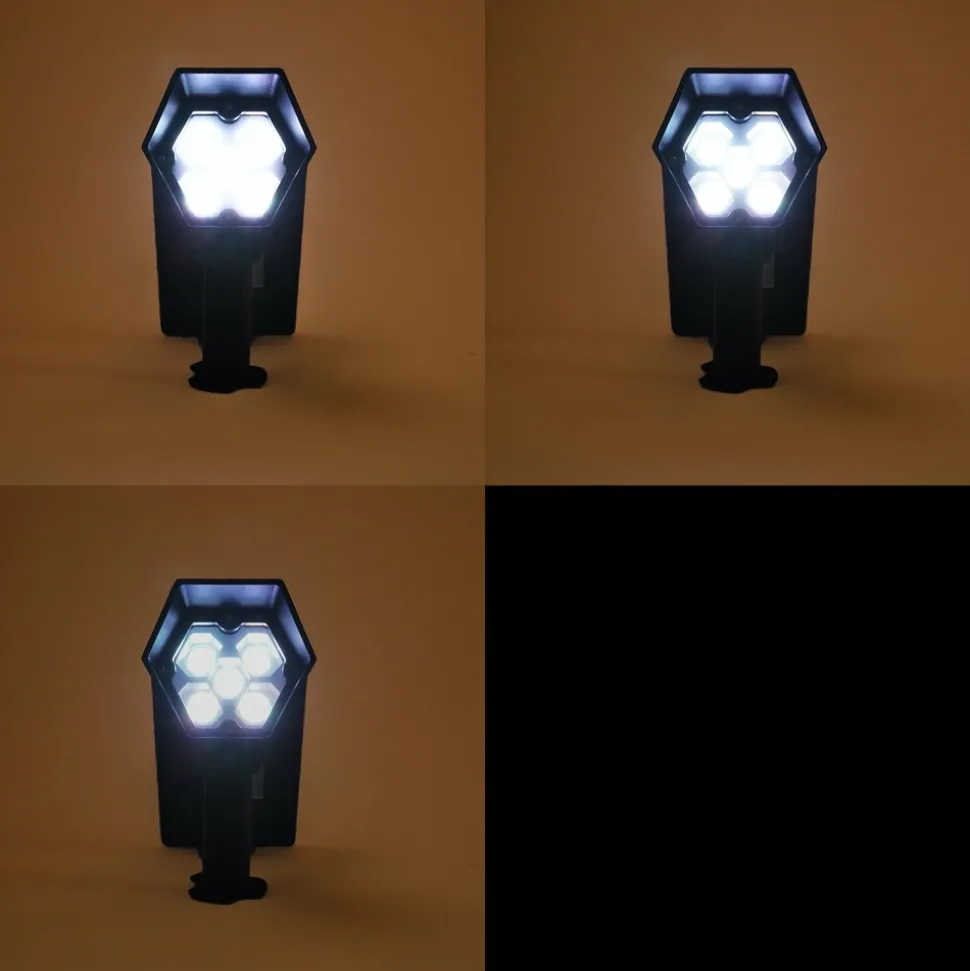 ESOTEC - Esotec solarspot multi-spot 6000 blanc froid 3 modes d'éclairage ip65 résistant aux intempéries 102048