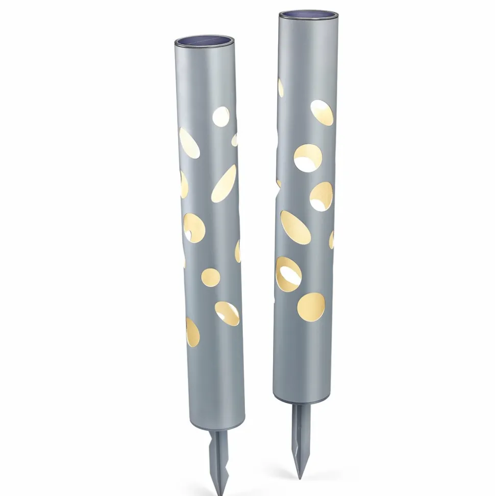 ESOTEC - Fiche solaire esotec pour l'extérieur fantasy light 48 2er set aluminium ip44 102132