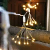 ESOTEC - Guirlande lumineuse décorative solaire esotec feu d'artifice avec 100 led blanc chaud 102575
