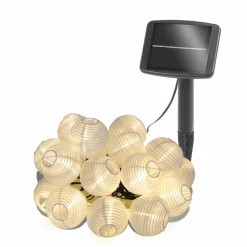 ESOTEC - Guirlande lumineuse solaire esotec avec 20 lampions avec batterie pour l'extérieur résistant aux intempéries 102184