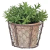 ESSCHERT DESIGN - Cache pot métal et pot en terre cuite