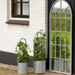 ESSCHERT DESIGN - Jardinière avec treilli en fer (lot de 2)