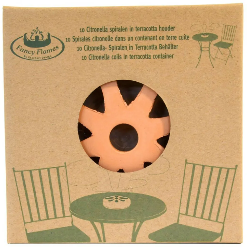 ESSCHERT DESIGN - Spirales citronnelle terre cuite anti-moustiques