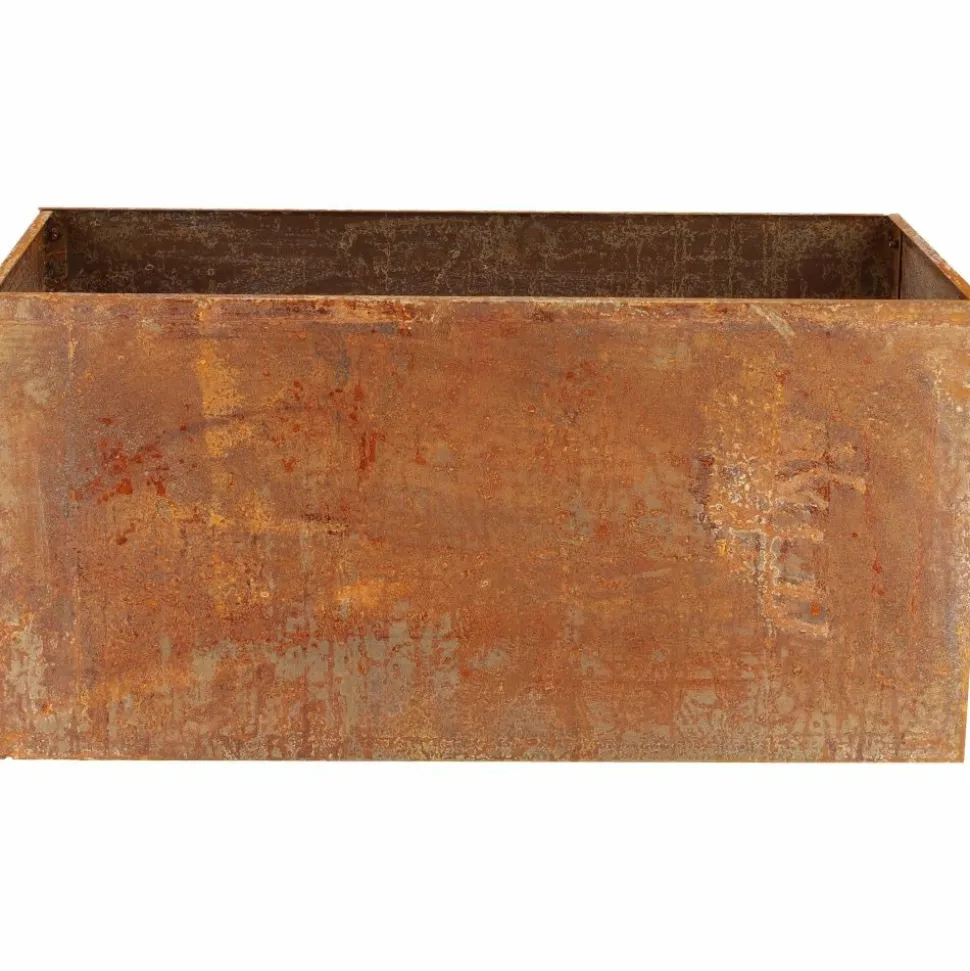 ESSCHERT'S GARDEN - Jardinière en acier corten rouille 78 x 38 x 38 cm