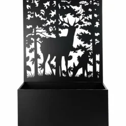 ESSCHERT'S GARDEN - Jardinière en fer avec treillis motif cerf