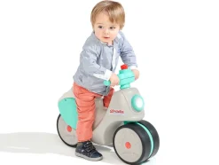 FALK - Porteur enfant scooter strada crème et vert 1 à 3 ans