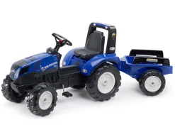 FALK - Tracteur enfant new holland avec remorque 3 à 7 ans