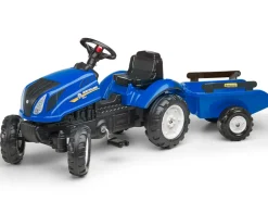 FALK - Tracteur enfant new holland avec remorque 2 à 5 ans