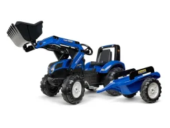 FALK - Tractopelle enfant new holland avec remorque 3 à 7 ans