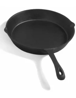 FARM COOK - Poêle en fonte pour braséro ou cheminée extérieure-noir-ø: 30 cm-noir--
