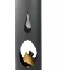 FARM MDLT - Cheminée d’extérieur cylindrique en acier noir bali 100x40 cm