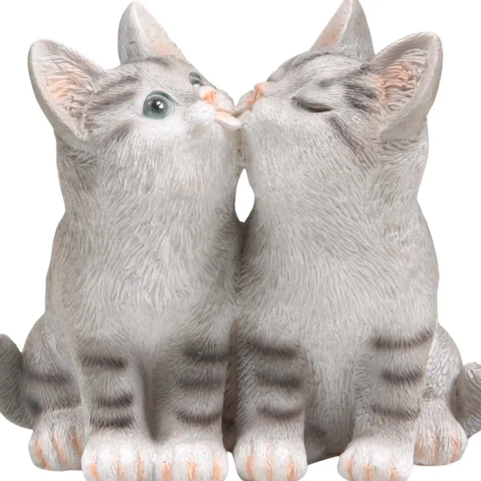 FARMWOOD ANIMALS - Chats en résine 18x12x17 cm