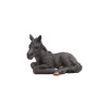 FARMWOOD ANIMALS - Cheval noir couché en résine 34x22x22 cm
