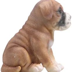 FARMWOOD ANIMALS - Chiot en résine boxer 12x14x15 cm