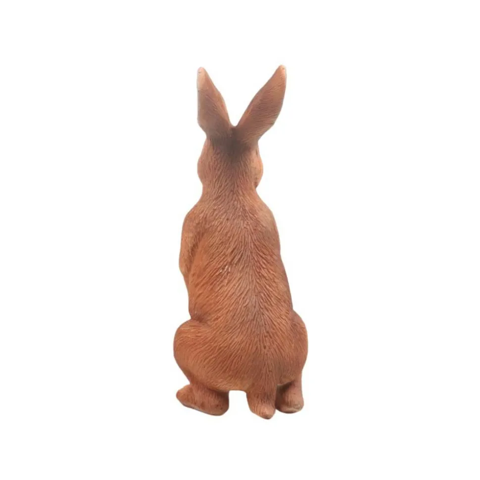 FARMWOOD ANIMALS - Lievre brun debout en résine 6x16x15 cm