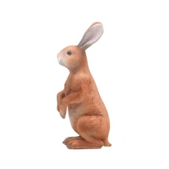 FARMWOOD ANIMALS - Lievre brun debout en résine 6x16x15 cm