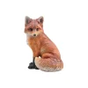 FARMWOOD ANIMALS - Renard réaliste en résine assis t2
