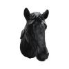 FARMWOOD ANIMALS - Tête de cheval noir en résine 24 x 34 x 48 cm