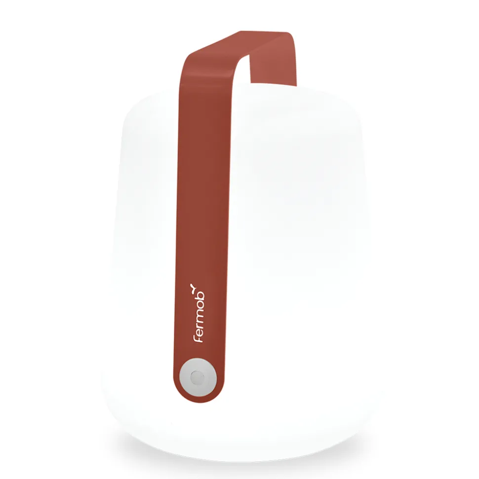 FERMOB - Lampe nomade Balad en plastique ocre rouge - H.38xD.28 cm