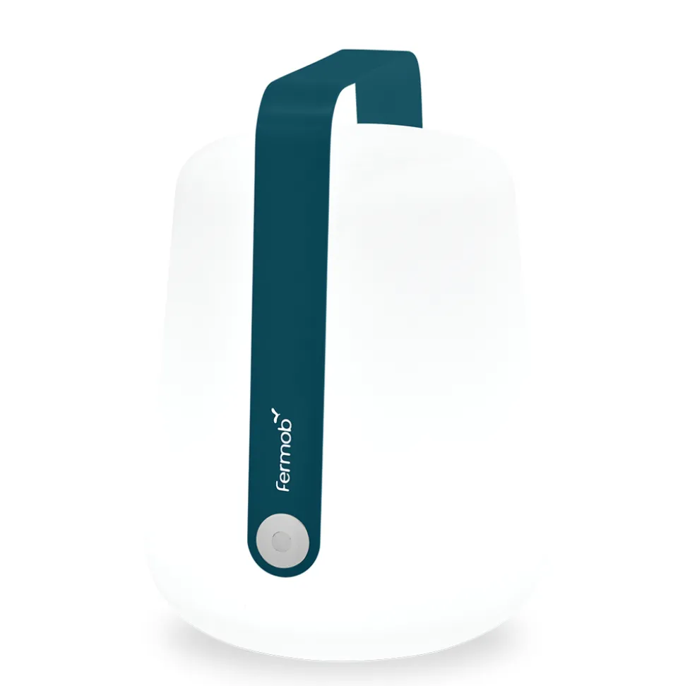 FERMOB - Lampe nomade Balad en plastique bleu acapulco - H.38xD.28 cm