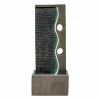 Fontaine de jardin harmony falls avec éclairage led blanc chaud & brosse à nettoyage