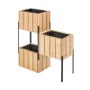 FOREST STYLE - 3 Bacs modulables en étagères Acanta en Mélèze - L.82,6xl.28,2xH.86 cm