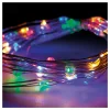 FSC - Guirlande à piles 40 leds multicouleur câble argenté 2,20m