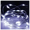 FSC - Guirlande à piles 40 leds blanc froid câble argenté 2,20m