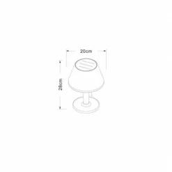 GALIX - Lampe de table solaire g2 tres éclairante - - 100 lumens - plastique et tube en inox
