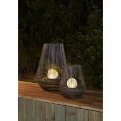 GALIX - Lanterne solaire décorative boule perlée - - h30 - 10 lumens - 8 heures d'éclairage
