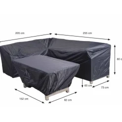 GARDEN IMPRESSIONS - Housse coverit l/d de jardin - 205/255 x 73 x h80 et 152 x 82 x h65 - garden impressions