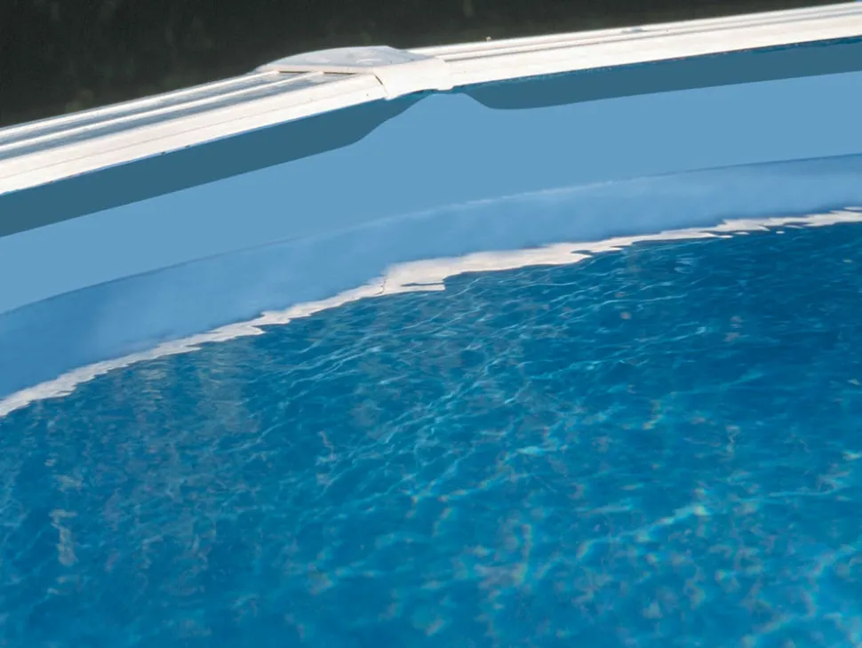 GRE - Liner seul bleu pour piscine acier ovale 7,44 x 3,99 x 1,32 m