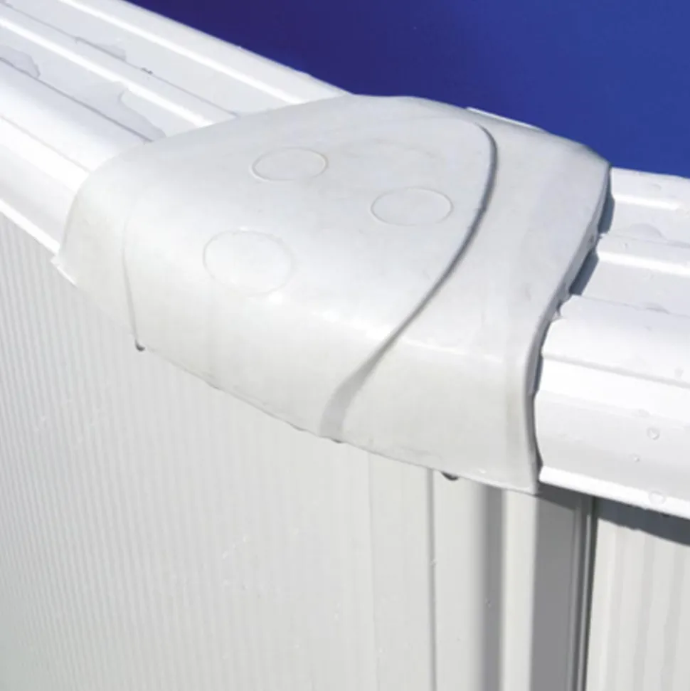 GRE - Piscine acier blanc fidji ovale 5,27 x 3,27 x 1,22 m