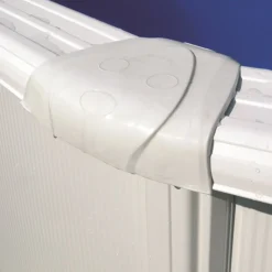 GRE - Piscine acier blanc fidji ovale 5,27 x 3,27 x 1,22 m