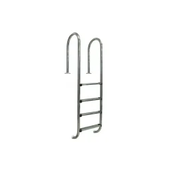 GRE POOLS - Echelle murale inox pour piscine enterrée, 4 marches 1,50m