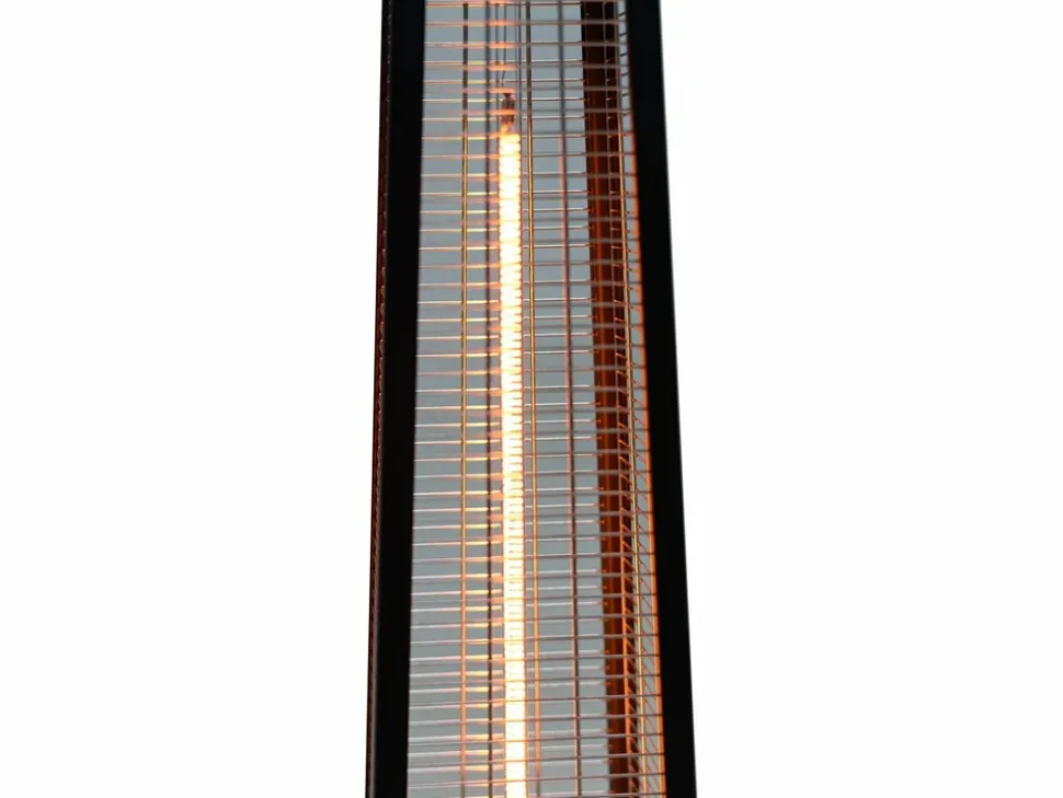 HABITAT ET JARDIN - Chauffage électrique radiant en fibre de carbone "volcano" - 2000w - noir