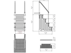 HABITAT ET JARDIN - Escalier double pour piscine 