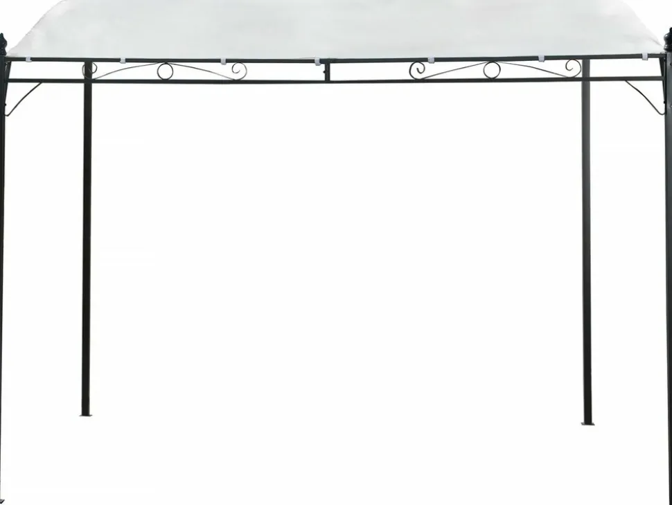 HABITAT ET JARDIN - Pergola inclinée en métal - 3 x 2,5 m - beige