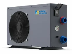 HABITAT ET JARDIN - Piscine bois rectangle " panama "- 6.20 x 4.10 x 1.45 m + pompe à chaleur - puissance 6.1 kw