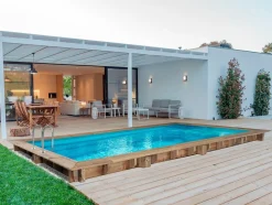 HABITAT ET JARDIN - Piscine bois rectangle