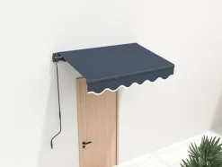 HABITAT ET JARDIN - Store banne en aluminium "ombra 1" - 160 x 120 cm - gris